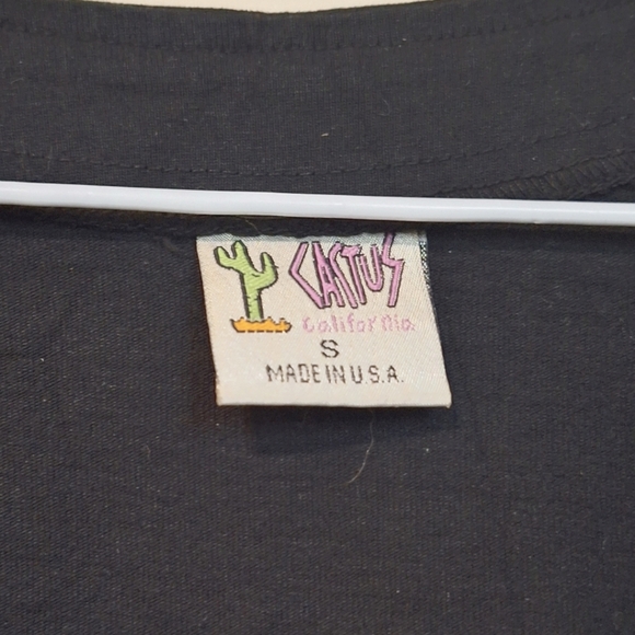 🇺🇸 vintage cactus small black button-up vest front back kokopelli graphic - Picture 3 of 7